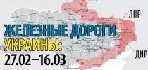 Карта железных дорог украины с областями и городами на русском языке