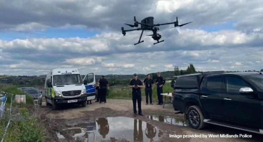 Британский полицейский дрон