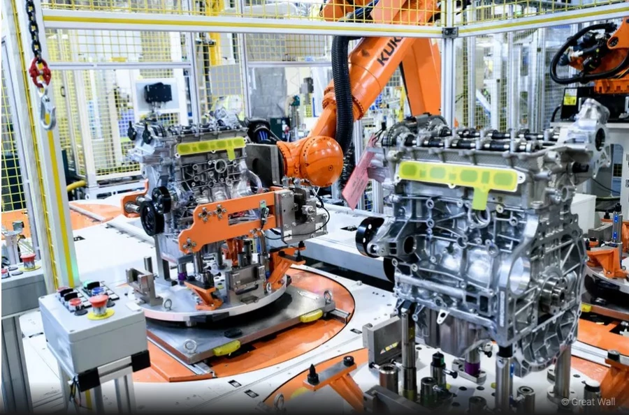 Производство двигателей на заводе Haval в индустриальном парке «Узловая» в Тульской области. Фото: Great Wall