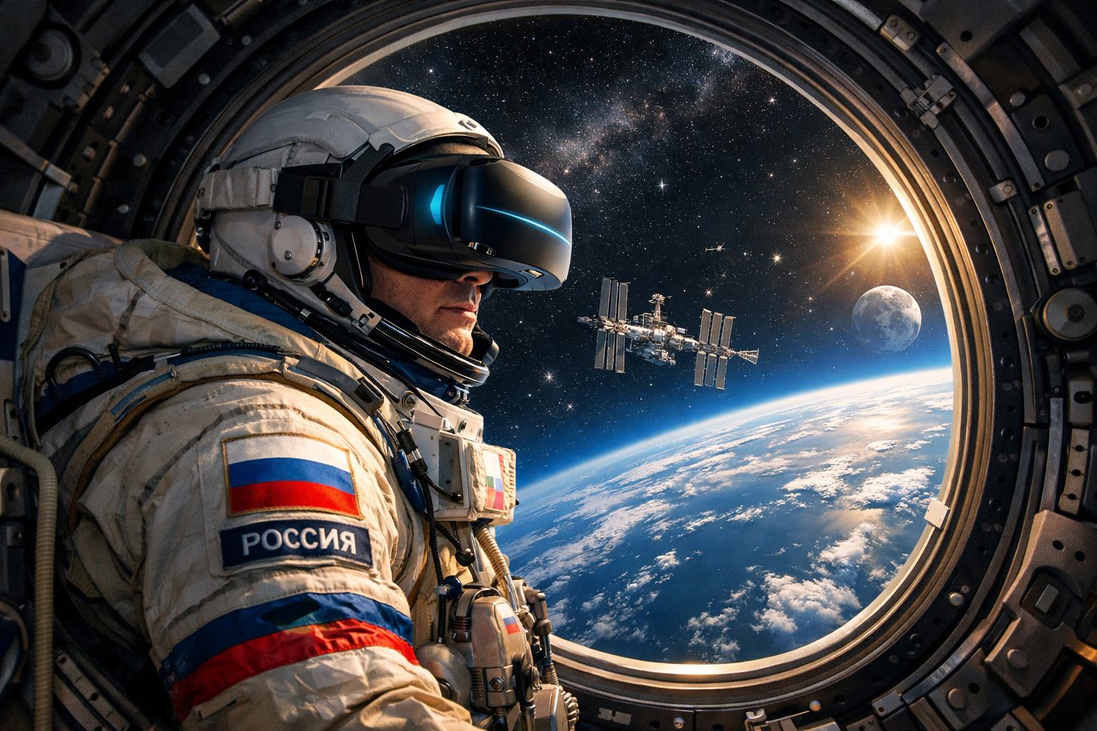 Российские ученые разработали многофокусный VR-шлем для имитации выхода в открытый космос