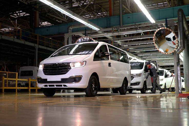 На заводе «Соллерс Алабуга» запустили серийное производство семиместного минивэна Sollers SF1